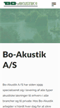 Mobile Screenshot of bo-akustik.dk